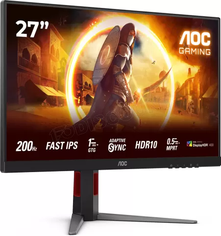 Photo de Ecran 27" AOC Gaming G4 27G4HX Full HD 180Hz (Noir)