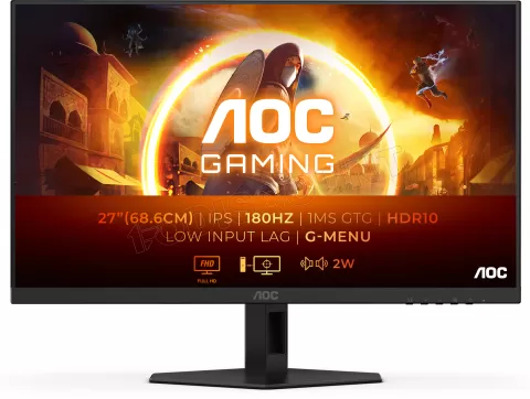 Photo de Ecran 27" AOC Gaming G4 27G4XE Full HD 180Hz (Noir)