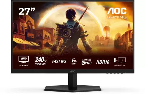 Photo de Ecran 27" AOC Gaming G4 Q27G42ZE Quad HD 240Hz (Noir)