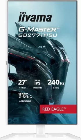 Photo de Ecran 27" Iiyama G-Master Red Eagle GB2771HSU-W1 Full HD 240Hz (Blanc)