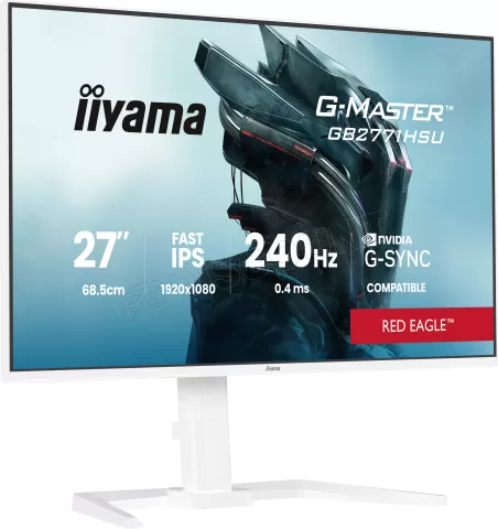 Photo de Ecran 27" Iiyama G-Master Red Eagle GB2771HSU-W1 Full HD 240Hz (Blanc)