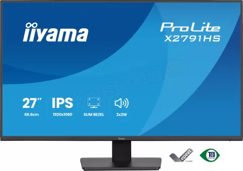 Photo de Ecran 27" Iiyama Prolite X2791HS-B1 Full HD 120Hz (Noir)