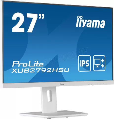 Photo de Ecran 27" Iiyama ProLite XUB2792HSU-W5 Full HD (Blanc)