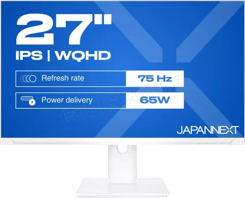 Photo de Ecran 27" JapanNext JAPJNIPS270WQHD75F WQHD (Blanc)