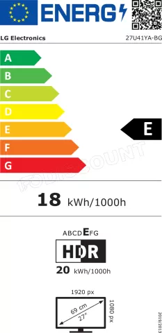 Photo de Ecran 27" LG 27U41YA-B Full HD 120Hz (Noir)