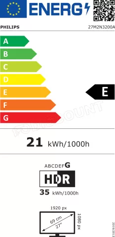 Photo de Ecran 27" Philips Evnia 27M2N3200A Full HD 200Hz (Noir)