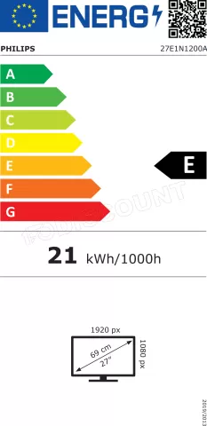 Photo de Ecran 27" Philips Série 1000 27E1N1100A Full HD  120Hz (Noir)