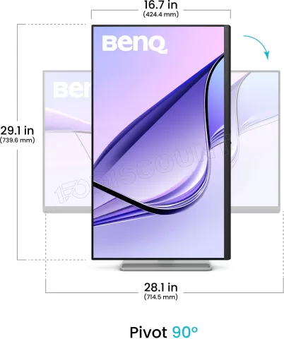 Photo de Ecran 32" BenQ MA320UP Mac 4K Ultra HD (Argent)