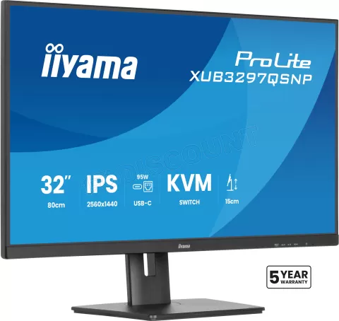 Photo de Ecran 32" Iiyama Prolite XUB3297QSNP-B1 Quad HD 100Hz (Noir)