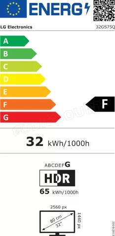 Photo de Ecran 32" LG UltraGear 32GS75Q-B Quad HD 180Hz (Noir)
