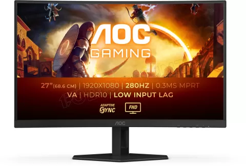 Photo de Ecran incurvé 27" AOC Gaming G4 C27G4ZXE Full HD 280Hz (Noir)