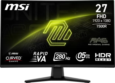Photo de Ecran incurvé 27" MSI Mag 274CXF Full HD 280Hz (Noir)