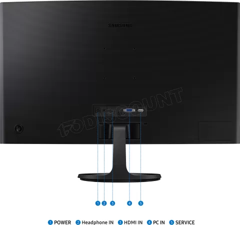 Photo de Ecran incurvé 27" Samsung Essential S3 S36GD Full HD 100Hz (Noir)