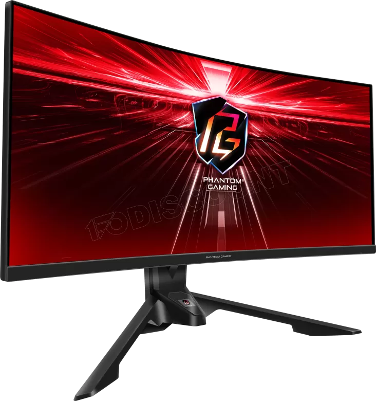 Ecran incurvé 34" ASRock Phantom Gaming PG34WQ15R3A UWQHD (Noir) 165Hz à prix bas