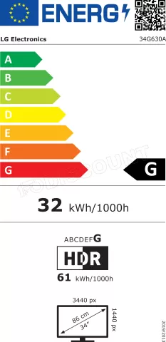 Photo de Ecran incurvé 34" LG UltraGear 34G630A-B 4K Ultra HD 240Hz (Noir)