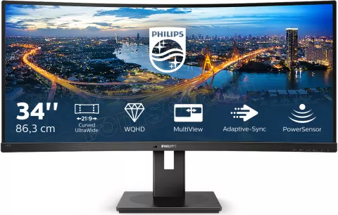Photo de Ecran incurvé 34" Philips B-Line 345B1C UWQHD 100Hz (Noir)