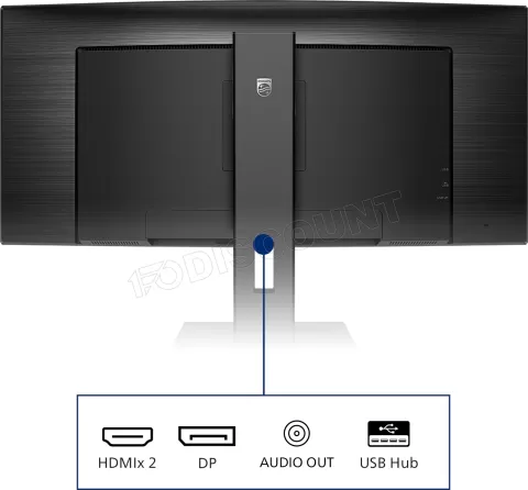 Photo de Ecran incurvé 34" Philips B-Line 345B1C UWQHD 100Hz (Noir)