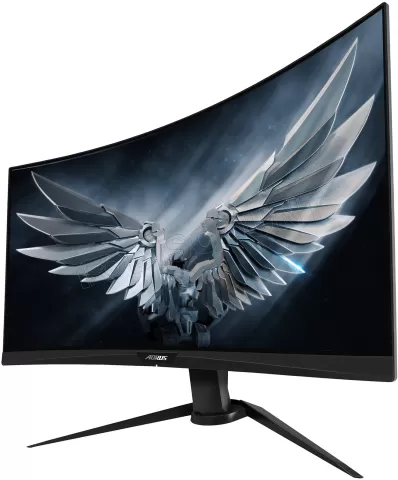 Photo de Ecran LED 27" incurvé Gigabyte Aorus CV27F RGB Full HD 165Hz (Noir)