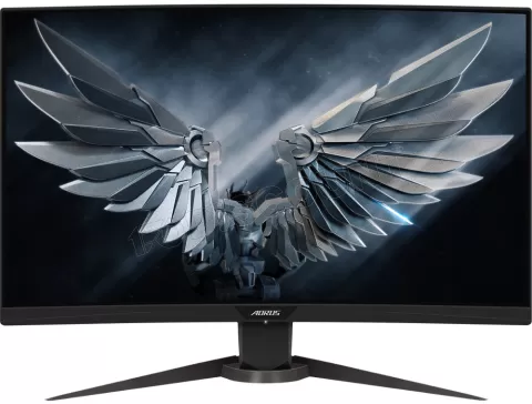 Photo de Ecran LED 27" incurvé Gigabyte Aorus CV27F RGB Full HD 165Hz (Noir)
