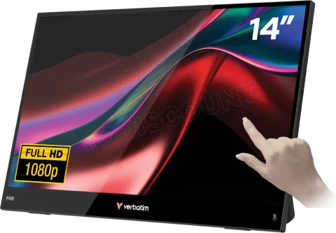 Photo de Ecran portable tactile 14" Verbatim Light Full HD (Noir)