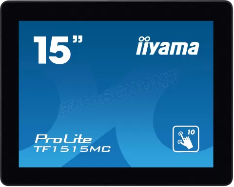 Photo de Ecran portable tactile 15" Iiyama ProLite TF1515MC-B2 (Noir)