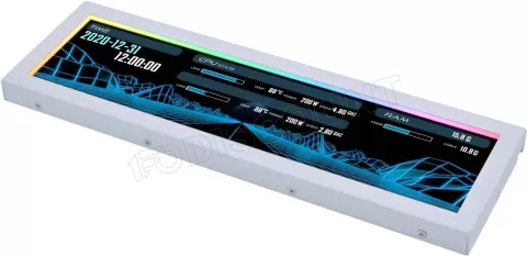 Photo de Écran universel 8,8" Lian Li SM088 avec support (Blanc)