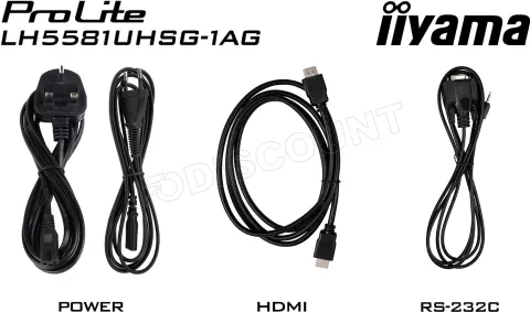 Photo de Ecran/TV Professionnel 55" Iiyama Prolite LH5581UHSG-1AG 4K Ultra HD (Blanc)