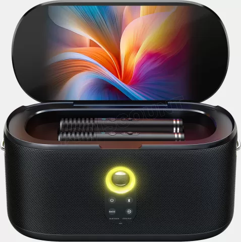 Photo de Enceinte Karaoké nomade Ikarao Shell S1 écran tactile 10.1" (Noir)