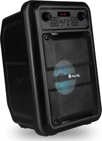Photo de Enceinte nomade Bluetooth NGS Roller Lingo RGB avec Microphone (Noir)