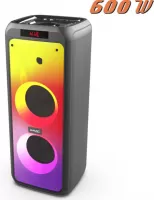 Photo de Enceinte nomade Bluetooth R-Music Light Box LED (Noir)
