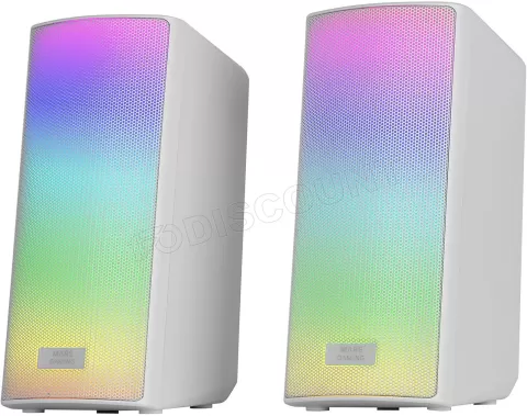 Photo de Enceintes Bluetooth Mars Gaming MS-RGB2 (Blanc)