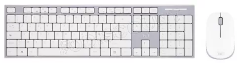 Clavier Bluetooth T'n'B AZERTY Blanc Argenté – Mince Et Sans Fil