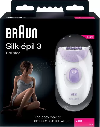 Photo de Epilateur Braun Silk-Epil 3 (Blanc/Violet)