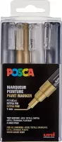 Photo de Etui de 4 marqueurs Posca PC1M