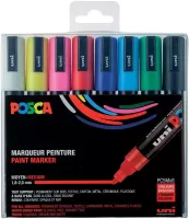 Photo de Etui de 8 marqueurs Posca PC5M