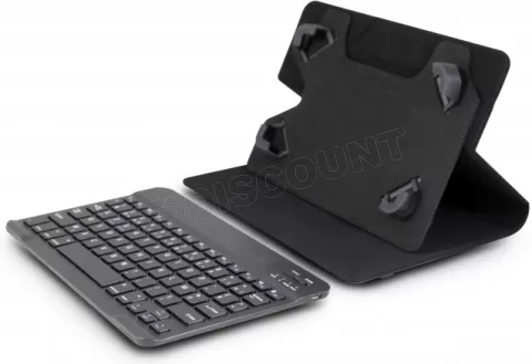 Photo de Étui de protection à rabat universel Urban Factory Unee 10,1"max avec clavier Bluetooth (Noir)