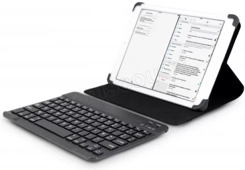 Photo de Étui de protection à rabat universel Urban Factory Unee 10,1"max avec clavier Bluetooth (Noir)