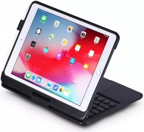 Photo de Étui de protection à rabat universel Urban Factory Unee pour iPad 10,2"max avec clavier Bluetooth (Noir)