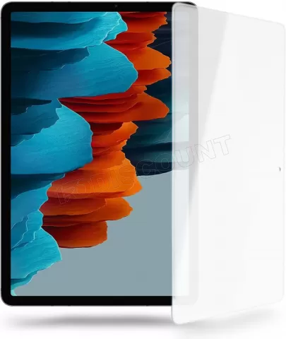 Photo de Étui de protection à rabat Urban Factory Greenee pour Galaxy Tab A7 10,4" + 1x protection verre trempé + 1x stylet (Gris)