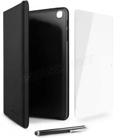 Photo de Étui de protection à rabat Urban Factory pour Samsung Galaxy Tab A7 10,4" avec stylet et verre de protection (Noir)