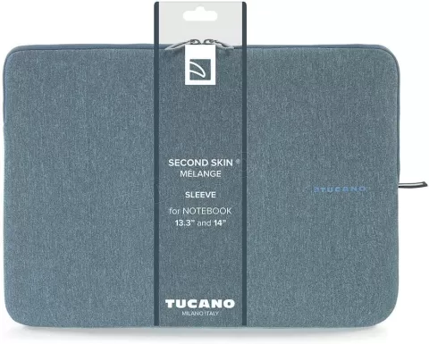 Photo de Étui de protection (Housse) Tucano Mélange pour ordinateur portable 14" max (Bleu)
