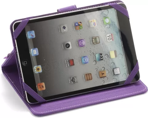 Photo de Étui de protection universelle à rabat NGS Mob pour tablettes 8"max (Violet)