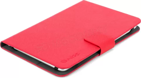 Photo de Étui de protection universelle à rabat NGS Papiro pour tablettes 8"max (Rouge)