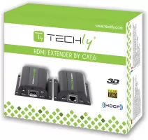 Photo de Extendeur Techly HDMI 1.3 via RJ45 Cat. 6 (passif, 60M max)