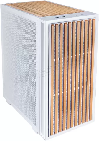 Photo de Façade Vertical Aerodeck Lian Li pour boitiers B4 (Blanc/Bois)
