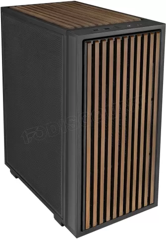 Photo de Façade Vertical Aerodeck Lian Li pour boitiers B4 (Noir/Bois)