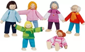 Photo de Famille de mini poupées Goki - Famille moderne