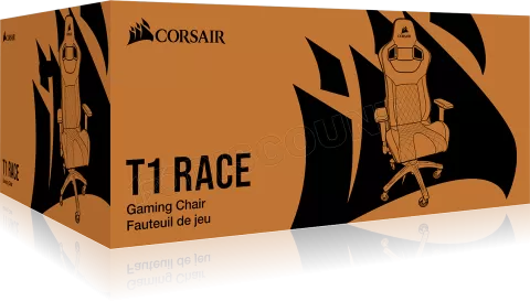 Photo de Fauteuil Corsair T1 Race 2018 (Noir/Blanc)