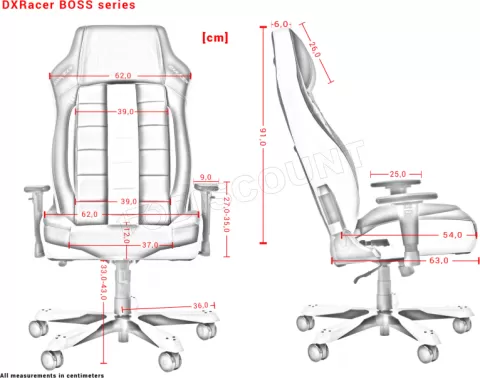 Photo de Fauteuil DXRacer Boss B120 (Noir/Blanc)