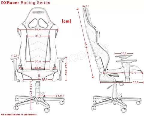 Photo de Fauteuil DXRacer Racing Playstation (Noir/Blanc/Bleu)